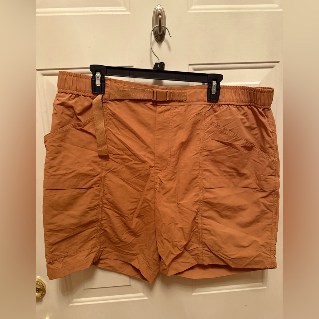 Eddie Bauer Men's Ripstop Tech Pull On Short, Xl, Brown - Fishing Hiking Camping